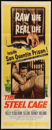 7k826 STEEL CAGE insert '54 Paul Kelly is a criminal inside San Quentin prison!