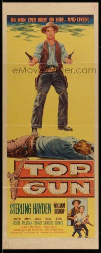 7k871 TOP GUN insert '55 Sterling Hayden had to live up to his name or be buried under it!