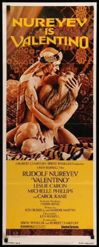 7k888 VALENTINO insert '77 great image of Rudolph Nureyev & naked Michelle Phillips!