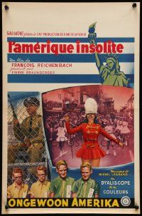 7m004 AMERICA AS SEEN BY A FRENCHMAN Belgian '60 Francois Reichenbach's L'Amerique insolite