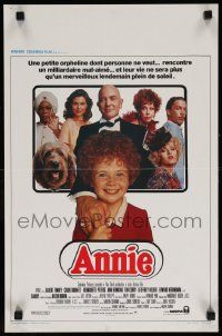 7m008 ANNIE Belgian '82 image of cute Aileen Quinn and top cast, from Harold Gray's comic strip!