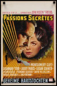 7m093 FREUD Belgian '63 John Huston, different art of Montgomery Clift, Susannah York!
