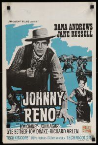 7m137 JOHNNY RENO Belgian '66 sexy Jane Russell, Dana Andrews goes wherever there's action!