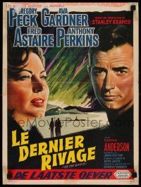7m216 ON THE BEACH Belgian '59 Gregory Peck, Ava Gardner, Fred Astaire & Anthony Perkins!