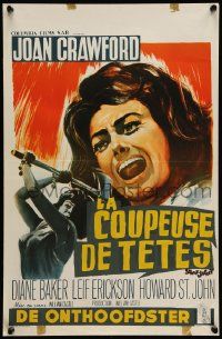 7m254 STRAIT-JACKET Belgian '64 art of crazy ax murderer Joan Crawford, directed by William Castle
