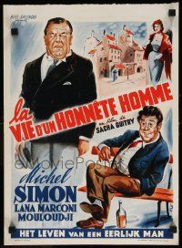 7m285 VIRTUOUS SCOUNDREL Belgian '53 Guitry's La vie d'un honnete homme, Michel Simon!