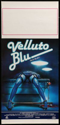 7m369 BLUE VELVET Italian locandina '86 directed by David Lynch, wild artwork by Enzo Sciotti!