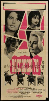 7m370 BOCCACCIO '70 Italian locandina '62 Loren, Ekberg & Schneider + Fellini, De Sica & Visconti!