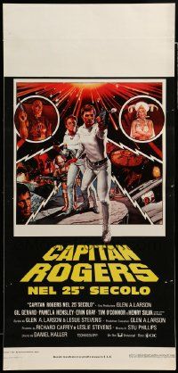 7m383 BUCK ROGERS Italian locandina '79 classic sci-fi comic strip, Gadino art, Capitan Rogers!