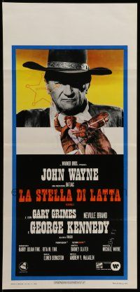 7m389 CAHILL Italian locandina '73 George Kennedy, classic United States Marshall big John Wayne!