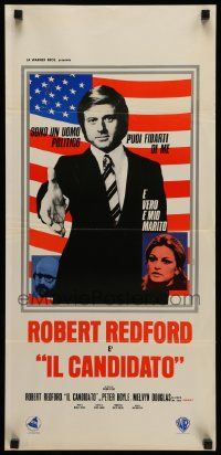 7m390 CANDIDATE Italian locandina '72 Robert Redford with hand extended by Ferrini!
