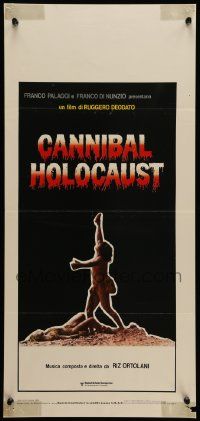 7m391 CANNIBAL HOLOCAUST Italian locandina '81 Ruggero Deodato, the original cannibal horror!