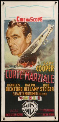 7m425 COURT-MARTIAL OF BILLY MITCHELL Italian locandina '56 Cooper, Preminger, Alfredo Capitani!