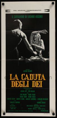 7m435 DAMNED Italian locandina '69 Luchino Visconti's La caduta degli dei, Dirk Bogarde!