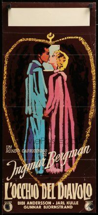 7m449 DEVIL'S EYE Italian locandina '60 Ingmar Bergman directed, Jarl Kulle, Bibi Andersson!