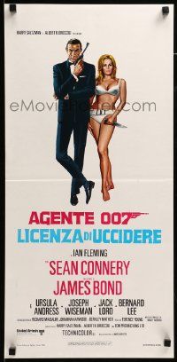 7m467 DR. NO Italian locandina R71 Sean Connery as James Bond & sexy Ursula Andress in bikini!
