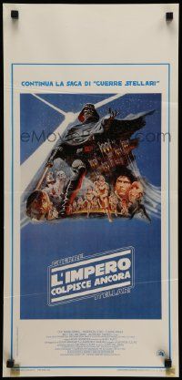 7m481 EMPIRE STRIKES BACK Italian locandina '80 George Lucas sci-fi classic, cool artwork by Jung!