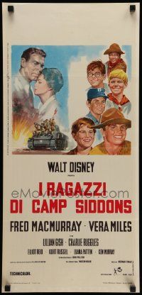 7m514 FOLLOW ME BOYS Italian locandina '66 MacMurray leads Boy Scouts, Kurt Russell, Walt Disney!