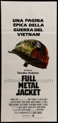 7m524 FULL METAL JACKET Italian locandina '87 Stanley Kubrick Vietnam War movie, Castle art!