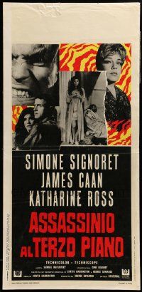 7m526 GAMES Italian locandina '67 Simone Signoret, James Caan, Katharine Ross