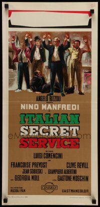 7m606 ITALIAN SECRET SERVICE Italian locandina '68 Luigi Comencini, Nino Manfredi, Moschin!