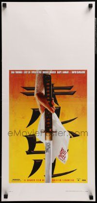 7m632 KILL BILL: VOL. 1 Italian locandina '03 Quentin Tarantino, Uma Thurman's hand & katana!