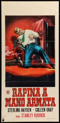 7m636 KILLING Italian locandina R64 Stanley Kubrick classic film noir, different Renato Casaro art