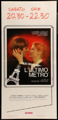 7m655 LAST METRO Italian locandina '81 Catherine Deneuve, Gerard Depardieu, Francois Truffaut