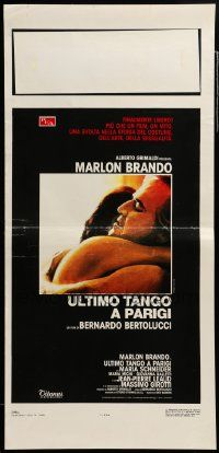 7m657 LAST TANGO IN PARIS Italian locandina R80s different image of Brando & Schneider, Bertolucci