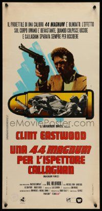 7m694 MAGNUM FORCE Italian locandina '73 different art of Eastwood as Dirty Harry by Ferrini!