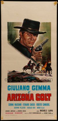 7m700 MAN FROM NOWHERE Italian locandina R70s Arizona Colt, Piovano art of Gemma by wanted poster!