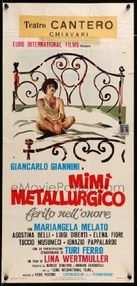 7m854 SEDUCTION OF MIMI Italian locandina '72 Mimi metallurgico ferito nell'onore, Giannini!
