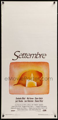 7m855 SEPTEMBER Italian locandina '88 Allen, completely different artwork by Jean-Michel Folon!
