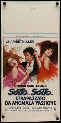 7m882 SOTTO...SOTTO Italian locandina '85 Lina Wertmuller directed, different artwork!