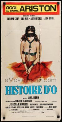 7m893 STORY OF O Italian locandina '76 Histoire d'O, completely different art of Corinne Clery!