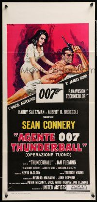 7m923 THUNDERBALL Italian locandina R71 art of Sean Connery as James Bond 007 by Averado Ciriello!