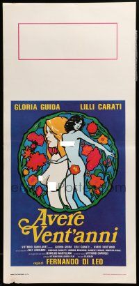 7m927 TO BE TWENTY Italian locandina '78 different art of Guida & Lilli Carati by Tino Avelli!