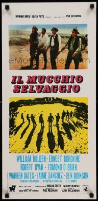 7m983 WILD BUNCH Italian locandina '69 Sam Peckinpah cowboy classic, William Holden & Borgnine!