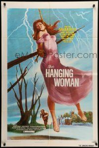 7p088 BEYOND THE LIVING DEAD 1sh '74 art of The Hanging Woman, keep repeating it can't be true!