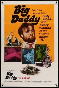 7p091 BIG DADDY 1sh '69 Victor Buono & Joan Blondell, he had no virtue - only vices!