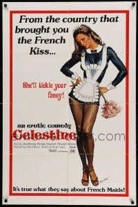 7p164 CELESTINE 1sh '74 Jesus Franco, it's true what they say about French Maids!