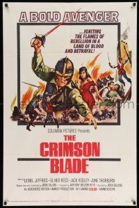 7p206 CRIMSON BLADE 1sh '63 Oliver Reed in a land of blood and betrayal, Hammer!