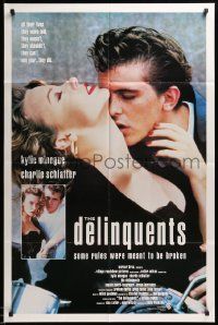 7p238 DELINQUENTS int'l 1sh '90 sexy Kylie Minogue & Charlie Schlatter making out!