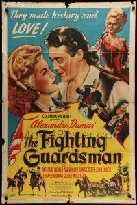 7p311 FIGHTING GUARDSMAN 1sh '46 Parker & sexy Anita Louise make history & love, Alexandre Dumas