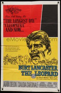 7p513 LEOPARD 1sh '63 Gattopardo, Burt Lancaster on front and Beatles on the back!