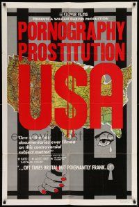 7p708 PROSTITUTION PORNOGRAPHY USA 1sh '71 oft times brutal but poignantly frank!
