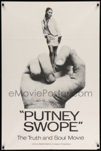 7p712 PUTNEY SWOPE 1sh '69 Robert Downey Sr., classic image of black girl as middle finger!