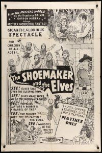 7p788 SHOEMAKER & THE ELVES 1sh '56 German fantasy, artwork of many elves!