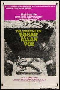 7p825 SPECTRE OF EDGAR ALLAN POE 1sh '74 what drove him to a bizarre world of madness & murder?