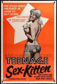 7p871 TEENAGE SEX KITTEN 1sh '75 sexiest Ann Perry stuck her claws into every man she could!